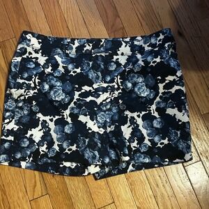 The Limited Shorts size‎ 16 Blue Floral All Over Print Stretch 40 X 5.5
